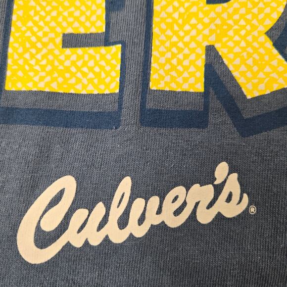 Culvers Curd Nerd T-shirt Blue Cheese the Day Gildan Ultra Cotton Size Small - Picture 7 of 13